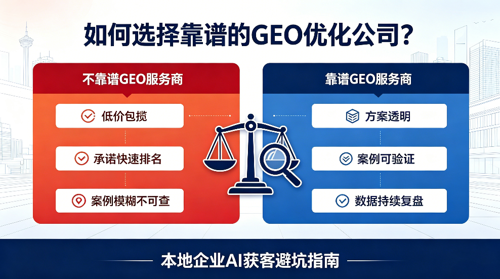 湖州如何选择靠谱的GEO优化公司？本地企业AI获客避坑指南